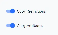 Transfer Restrictions and Attributes