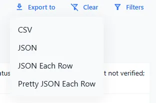 Select report format